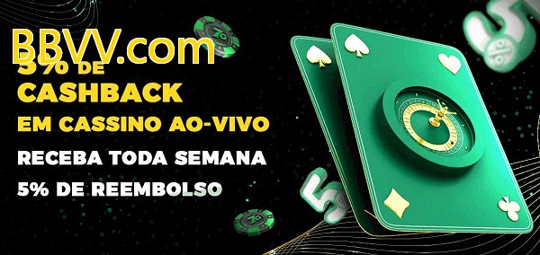 Promoções do cassino ao Vivo BBVV.com